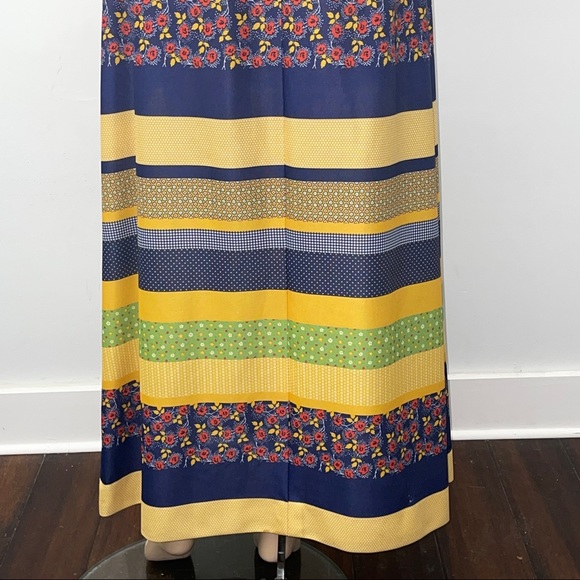 Junior Touch Vintage Hippie Maxi Dress 100% Nylon Size 11 - Picture 9 of 16